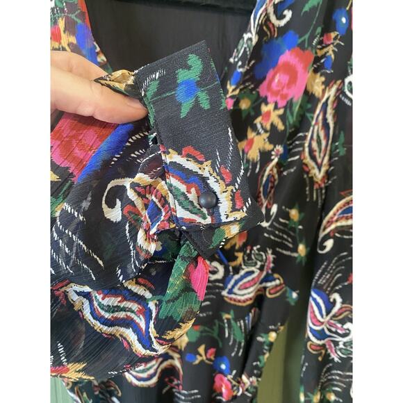 LA FEE MARABOUTEE Dress Womens Size EU 38 Bohemian Prairie Peasant Multicolr - Picture 6 of 14